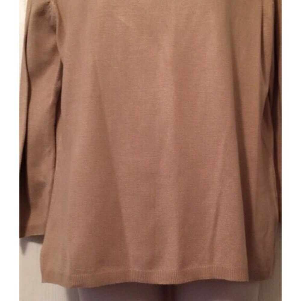 Ruby Rd. Sweater Brown Gold Sequin - image 8